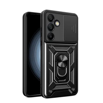 Slide Camera Armor Case for Samsung Galaxy A56 5G Black