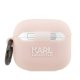 Karl Lagerfeld Чехол для AirPods 3 Silicone Karl\'s Head 3D Розовый