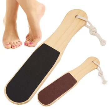 Double-Sided Wooden Foot File / Pumice, 26 cm
