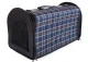 Large pet carrier bag for dogs and cats, 43x25x26 cm, blue