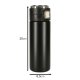 Insulated Travel Mug with LED Temperature Display 12oz, Black