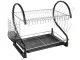 Two-Tier Dish Drainer, Black