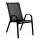 MultiGarden Set of 4 Garden Chairs, Black