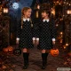 Wednesday Addams vaikiškas karnavalinis kostiumas, 125–135 cm