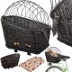 Large Woven Bicycle Basket for Dogs Cats Luggage