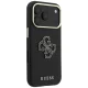 Guess Grained & Big Resin Logo Case for Apple iPhone 18 Pro / 17 Pro, Black
