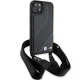BMW iPhone 15 Plus / 14 Plus Case M Edition Carbon Stripe & Strap, Black