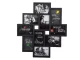3D Photo Frame for 10 Photos, Black