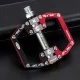 Rockbros 2010-12SBKR Aluminum Bicycle Pedals, Black/Red