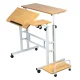 Maclean Mobile Laptop Desk, White, 80x60cm