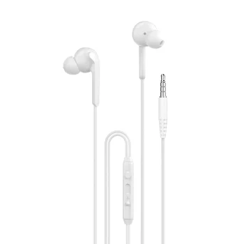 Dudao X3+ Wired In-Ear Headphones, 3.5mm Minijack, White
