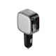Cuktech CC903P 100W Car Charger with Retractable USB-C Cable Gray