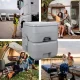 Trizand 00024498 Portable Toilet 20L, Grey