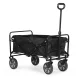 Folding garden and beach transport cart MultiGarden 47x105 cm black