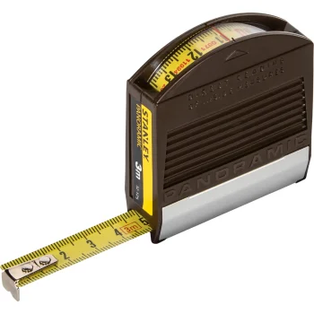 Stanley Panoramic 1-32-125 Tape Measure, 3 m x 12.7 mm, Black / Yellow