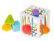 Flexible cube sorter toy plug-in square