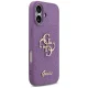 Guess Fixed Glitter Big 4G Case for iPhone 17 Purple