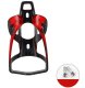 Universal bike bottle holder, black-red