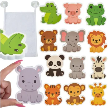 Kruzzel 00026600 Foam Bath Stickers - Animals