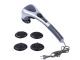 Double Vibration Body Massager with Heating and Infrared Light, Silver