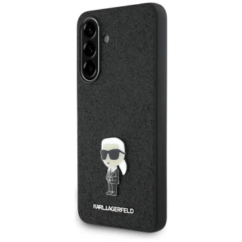 Karl Lagerfeld Samsung Galaxy A36 Case Ikonik Fixed Glitter, Black