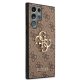 Guess Samsung Galaxy S22 Ultra Case 4G Big Metal Logo, Brown