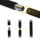 Pilates Training Bar with Resistance Bands, Black