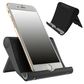 Universal Phone and Tablet Stand, Adjustable, Black