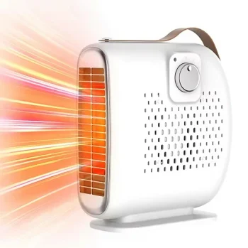 Portable Mini Electric Fan Heater 500W, White