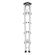 Hailo D60 StandardLine Double-Sided Stepladder 2x5 Steps
