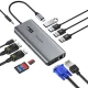Choetech HUB-M26 12-in-1 USB-C Hub with Display Gray