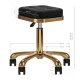 Cosmetic Stool M-1645 Black and Gold