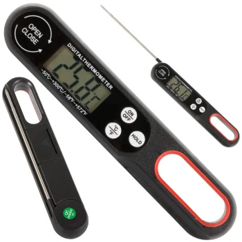 LCD kitchen pin thermometer meat wine 300°c cooking soups
