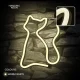 Forever Light LED Neon Cat Light USB/Battery, Warm White