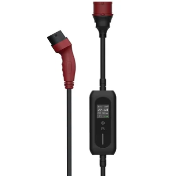 Portable EV Charger Type 2 to CEE Red, 11kW, 6-16A, 3-Phase, 5m