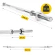 4FIZJO Straight Barbell Bar with Threaded Collars 120 cm, 4.7 kg