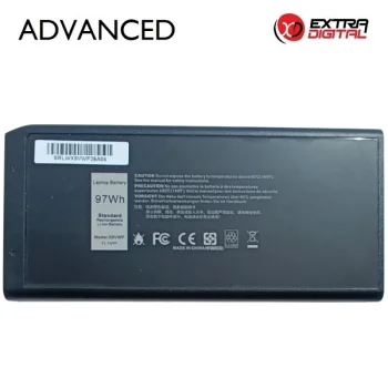 Laptop Battery DELL X8VWF, Extra Digital Advanced, 97Wh, 11.1V