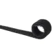 Maclean MCTV-542 Cable Organizer, Double-Sided Velcro Tape, 20mm x 15.3m, Black