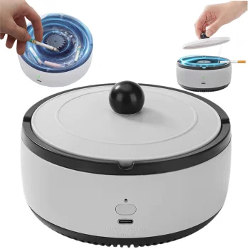 Smart Ashtray with Air Purifier, Grey