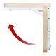 Maclean MC-129 WD Folding Shelf / Tabletop, 100x20cm, 50kg, Light Wood