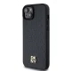 Dkny iPhone 15 Plus / 14 Plus Case Leather Monogram Pattern MagSafe, Black