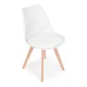 ModernHome Dining Chairs Set of 4 with Cushions for Kitchen, white