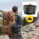 Mountain Goat 4L Camping Pot for Campfire and Tripod, Grey