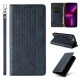 Magnet Strap Case for iPhone 14 Pro Max Flip Wallet Case with Stand, Blue