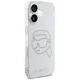 Karl Lagerfeld IML Rhinestones Karl Head Case for iPhone 16 Clear