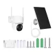 MOES WCM-J10-S 4MP Wi-Fi Outdoor IP Security Camera with Solar Panel