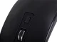 Wireless keyboard with numeric keypad and mouse, USB, silent, black