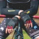 Rockbros S169BR Cycling Gloves with Gel Inserts, Size M, Black/Red