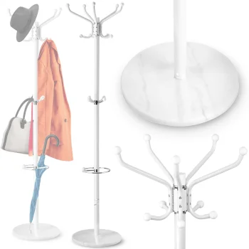 Massido 684101 Freestanding Coat Rack with Marble Base
