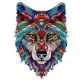Kruzzel Wooden Wolf Puzzle, 170 Pieces